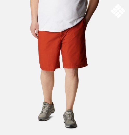 Men's Columbia Washed Out Shorts Orange | Plus Size CA-U6A3L